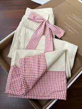 Bxoxo Plaid Patchwork Sweet Jeans Women Elegant Bow High Waist Denim Pant Fall Winter Loose Casual Female Fashion Wide Leg Trousers