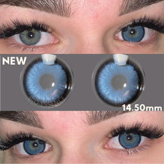 BXOXO 1Pair Myopia Lenses Color Contact Lenses for Eyes Lenses With Diopters Prescription Fashion Lenses Blue Eye Lenses