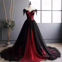 BXOXO Burgundy Lace Sweetheart Prom Evening Dresses A-Line Lace up back Backless Party gown