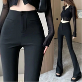 BXOXO Black Boot Cut Y2k Pants Women Simple Popular Hotsweet Skinny High Waist Trousers Sexy Female Streetwear Korean Style Fashion