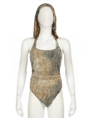 Bxoxo Y2k Aesthetics Pleated Shirt Fairycore Lace Up Blouse Trashy 2000s Style V-neck Shirt Irregular Japanese Harajuku 90sWaste Soil Style Hooded Backless Tank Tops Casual Slim Square Collar Sleeveless Asymmetrical Tops Wome