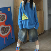 BXOXO Y2K Vintage Baggy Jean Shorts Womens Washed Wide Leg Capri Pants Casual Barrel Jeans Denim Shorts Mens Oversized Jorts