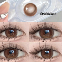 BXOXO 1 Pair Natural Color Contact Lenses for Eyes with Myopia Diopter High Quality Eyes Color Lens Makeup Yearly Fast Shipping