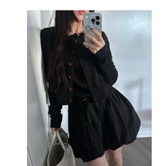 Bxoxo Chic Spring ort Pumpkin Skirt Gathered Waist Tie Belted Skirt Pants Spring Faion Ladies' f Skirt Polyester Fiber