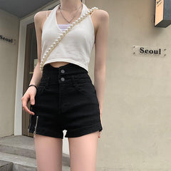 BXOXO - High Waist Zipper Shorts