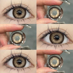 BXOXO 1 Pair New Colored Contact Lenses for Eyes Korean Lens Natural Big Eye Lenses Brown Lenses Blue Eye Contacts Red Lenses