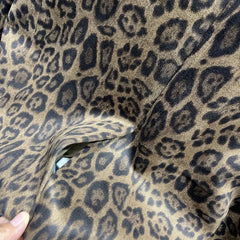 Bxoxo Fashion Leopard Print Blazer Women Autumn Loose Streetwear Double Breasted Casual Coat Korean Elegant Office Lady Suit Outerwear