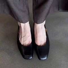 Bxoxo French Vintage Mary Jane Flat Shoes Women Summer New Style Side Open Toe Slippers Low Heel Comfortable Synthetic Casual Shoes