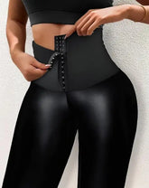 BXOXO High Waist Tummy Control Butt Lifting Yoga Skinny Pants Elegant Women's Leather Pants Casual Trouser Bottom