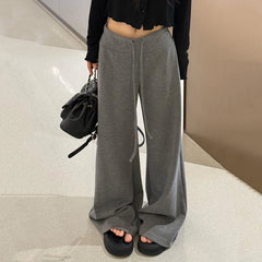 Bxoxo High Waist Casual Women Wide Leg Pants Y2K Korean Fashion Streetwear Loose Jogging Pants Autumn All Match Female Sweatpants
