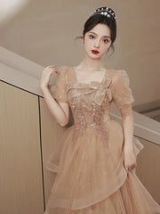 BXOXO Robe de soiree New Square Collar Slim Dress Women Wedding Elegant Evening Dresses Formal Party Dress Prom dresses Luxury Dress