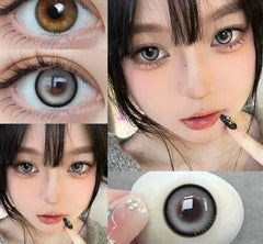 BXOXO 1 Pair Colorcon Korean Lenses Color Contact Lenses for Eyes Purple Lenses Blue Eye Lenses Brown Lenses Yearly Contacts