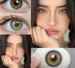 BXOXO 1 Pair Colorcon Korean Lenses Color Contact Lenses for Eyes Purple Lenses Blue Eye Lenses Brown Lenses Yearly Contacts