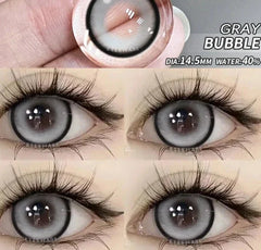 BXOXO 1pair Eye Contacts Lense Color Contact Lenses for Eyes Natural Gray Contact Lens Yearly Fashion Beauty Makeup EyeLenses