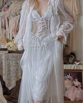 BXOXO Autumn White Fairy Vintage Sweet Dress Women Mesh Lace Sexy Casual Korean Dress Female Patchwork Designer Princess Dresses