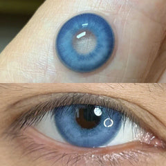 BXOXO - 2PCS Beauty Brown Color Contact Lenses for Eyes Myopia Eye Color Lenses with Diopters Natural Pupils Mystical Blue Lens