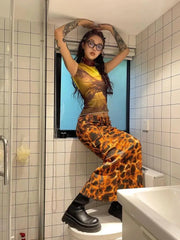 BXOXO Vintage Tank Tops Women Sleeveless Mesh Tops Y2k Retro Crop Tops Streetwear Tank Female 2000s Japanese Tee Tops Summer