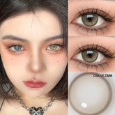 BXOXO 1 Pair High Quality Color Contact Lenses with Diopter Myopia Eyes graduated color Beauty Pupil Makeup Yearly