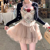 BXOXO Thai Style Mini Strap Vest Women Summer Outdoor Pure Desire Spicy Girl Beautiful French Red Sleeveless Neck Hanging Top