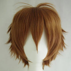 BXOXO Synthetic Wig Cosplay Wig Men's Cosplay Wigs Anime Wig Set Cosplay Upturned Short Hair Women Party Hairpiece