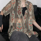 Bxoxo Oversized Bohemian T Shirt Men New Summer Street Y2k Shirts Mens Loose Thin Perspective Sexy Chiffon Short-sleeved Top Clothing