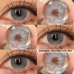 BXOXO 1pair Colored Contact Lenses for Eyes Gray Pupils Fashion Blue Lenses Brown Eye Contacts Yearly Color Contact On Sale