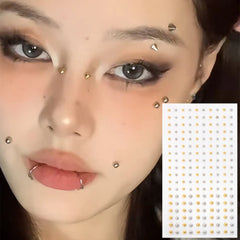 BXOXO 180 PC Non Piercing Lip Nails Sticker Selfadhesive Waterproof Reusable Fake Lip Nail Eyebrow Nose Ring Body Belly Button Jewelry