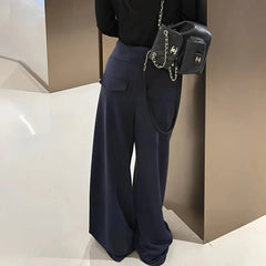 Bxoxo High Waist Casual Women Wide Leg Pants Y2K Korean Fashion Streetwear Loose Jogging Pants Autumn All Match Female Sweatpants
