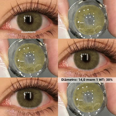 BXOXO 1pair Colored Contact Lenses for Eyes Gray Pupils Fashion Blue Lenses Brown Eye Contacts Yearly Color Contact On Sale