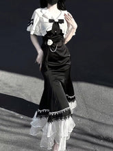 BXOXO - Princess A line Black Satin Long Prom Dresses Night Lolita Dress Birthday Outfits HOT1195