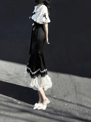 BXOXO - Princess A line Black Satin Long Prom Dresses Night Lolita Dress Birthday Outfits HOT1195
