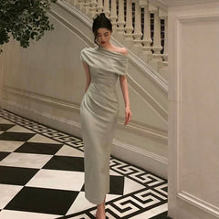 BXOXO Stunning Mermaid Off The Shoulder Light Green Date Night Dress Prom Dresses Birthday Outfit HOT831