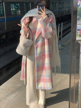 BXOXO - Long Plaid Rainbow Coat