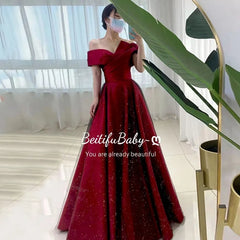 BXOXO Palace Style Women Prom Dress Elegant Off The Shoulder Strapless Banquet Ball Gown Evening Dresses for Wedding