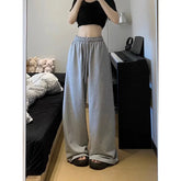 Bxoxo Grey Sweatpants Wide Leg Pants Women Casual Oversize Sports Trousers Korean Fashion Streetwear Vintage Straight Joggers