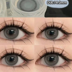 BXOXO 1 Pair High Quality Color Contact Lenses with Diopter Myopia Eyes Contacts Lens Beauty Pupil Makeup Yearly