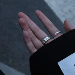 BXOXO Fashion Trendy Exaggerated Ring Punk Simple Style Female Cool Design Finger Creative Women Gold Silver Color Jewelry Gift Hot