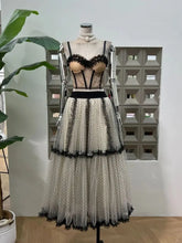 BXOXO Summer Polka Dot Tight Top Mesh Women's Elegant Underwear Y2K Fashion Sexy Set Party Evening Dresses Two Piece Set Long Skirt