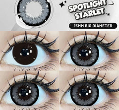 BXOXO 15mm Big Diameter Black Lenses 14.5mm Lenses Colored Contact Lenses for Eyes Big Eye Lenses Natural Look Lenses