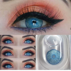 1 Pair Natural Color Contact Lenses for Eyes NewYork Colored Contacts Lens Makeup Lens With Case Wholesale Yearly Use