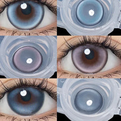 BXOXO 10Pcs 5 Pair Natural Color Contact Lenses for Eyes with Myopia 1 Day Disposable Colored Pupils Blue Eyes Colored Lenses