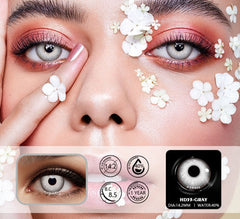 BXOXO 1pair Halloween Cosplay Color Contacts Lenses For Eyes Blue Black Colored Lens Anime Yearly Beauty Makeup Contacts Lens
