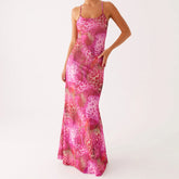 BXOXO Women Floral Tube Maxi Dress with Scarf Sexy Strapless Backless Bodycon Long Dress Summer Mesh Cocktail Sundress
