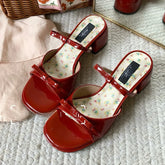 BXOXO High Heels Women Slippers Bow Chunky Heeled Shoes Dress Fashion Woman Sandals 2025 New Designer Pumps Luxury Sandalias De Mujer