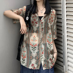 Bxoxo Oversized Bohemian T Shirt Men New Summer Street Y2k Shirts Mens Loose Thin Perspective Sexy Chiffon Short-sleeved Top Clothing