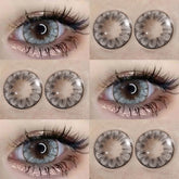 1pair Color Contact Lenses For Eyes Color Yearly Natural Amber Gray Lens Cosmetic Soft Glasses Beauty Fashion Pupil with Lenses