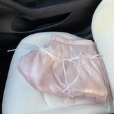 Bxoxo Fairycore Sweet Mini Skirt Women Pink Y2k Coquette Elegant Bow Short Skirts Kawaii Lace Patchwork Puffy Ruffle Skirts