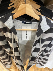 Bxoxo Striped Patchwork Zip-up Hoodie Autumn Cotton Pocket Drawstring Hooded Sweatshirt Women Y2k Streetwear Vintage Loose Tops Jacket