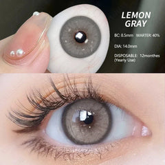 BXOXO 1 Pair NEW Colored Contact Lenses Green Eye Lenses Natural Brown Lens Fast Delivery Green Eye Lens Yearly Contacts Lens
