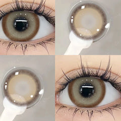 BXOXO 1 Pair Korean Lenses Popular Color Contact Lenses With Prescription Myopia Lenses Korean Lenses Pink Lenses